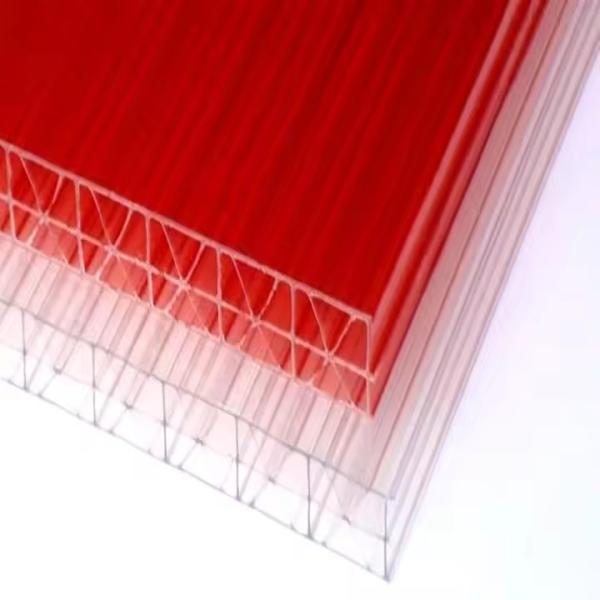 Transparent Policarbonato Polycarbonate Multiwall Roofing Sheet 25mm For