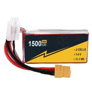 China 2s 1500mAh 100C 7.4 V Lipo Batteries For Rc Boats Long Cycle Life on sale