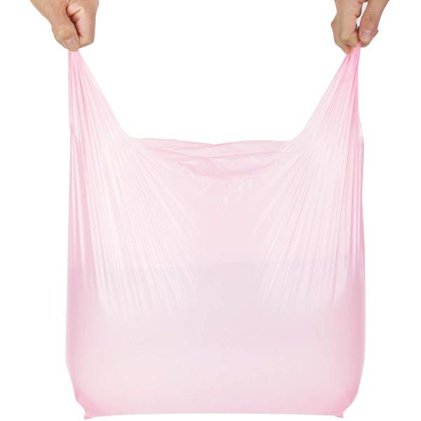 Buy 25μM PLA PBAT Biodegradable T Shirt Bag With Handles at wholesale prices