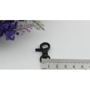 Design 3 style workmanship electrophoresis black zinc alloy metal snap hooks for