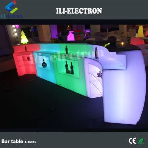 PE Material LED Coffee Table LED Furniture LED Bar Furniture