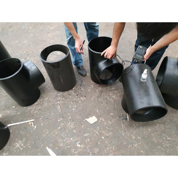 45D 90D 180D Straight Stainless Steel Pipe Tee Butt Weld SS304L SS316L STD SCH40