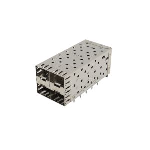 China ODM 4 Ports SFP Cage Connector Assemblies Without LED Pipe Thickness 0.25mm on sale