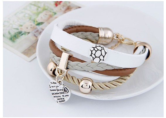 Buy plait leather bracelet at wholesale prices