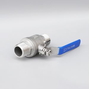 Manual 2PC Ball Valve with Male/Male Thread Connection 304 Stainless Steel from