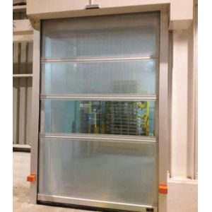 China 1.5mm PVC Zipper Rise Rapid Roller Door 1.5m/S Security High Speed Roll Up Automatic Plastic on sale