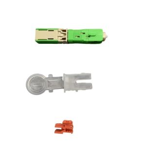 FTTH Type Optic Fiber Quick SC Connector Fast Wire Connection for Speed Data