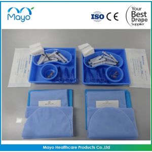 Hospital Disposable Ophthalmic Drape Pack PE Viscose Material Customized
