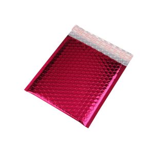 Rose Pink Metallic Mailing Envelopes , Colored Bubble Mailers For Transport
