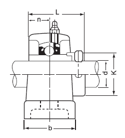 Quality Pillow block bearings UCPK2 series 205-14 UC205-15 NA205 205-16 for simple equipments for sale