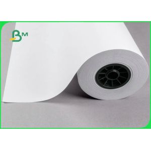 20LB 75GSM White Inkjet Bond Paper Rolls With 2 Inch Cores For HP Printers