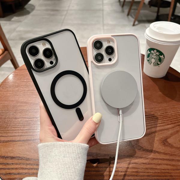 Soft TPU Bumper Magnet Mobile Phone Cover Transparent Skin Friendly