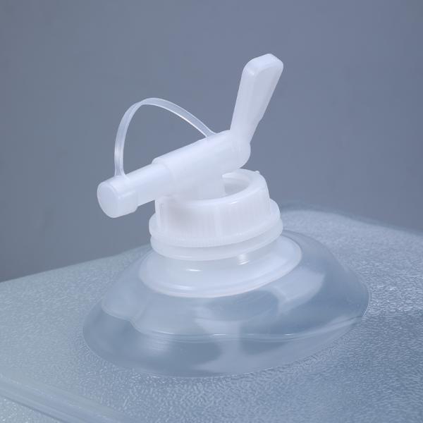 GB 4806.7-2016 Certificate Plastic Collapsible Petrol Can Folding Bucket With Faucet 5L