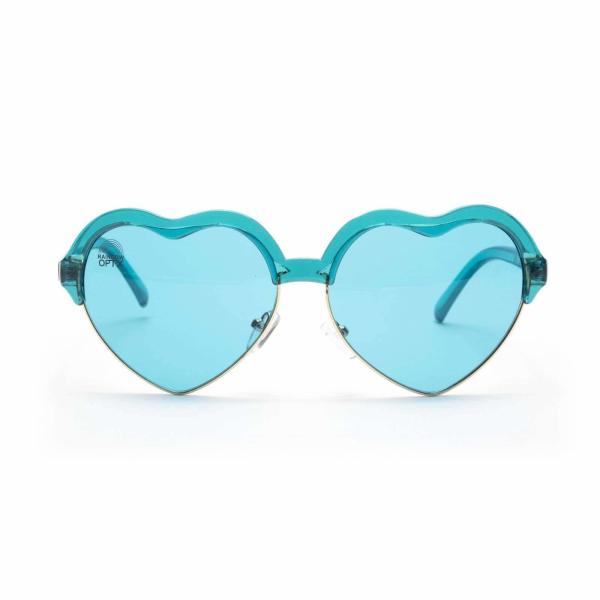 Buy Chromotherapy Aqua Blue Colour Therapy Sunglasses Heart Frame at wholesale prices