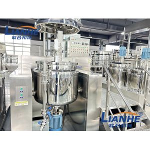300L Internal And External Circulation Vacuum Homogenizer Cream Mixer Machine