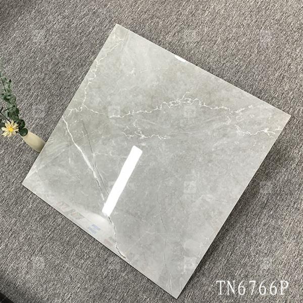 Buy Full Body Gray Color Marble Look Porcelain Glossy Tile For Interior Floor And Wall at wholesale prices