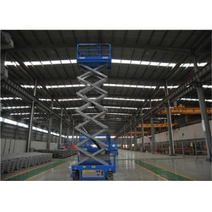 Energy Saving Mobile Scissor Lift Zero Emission Eco Friendly Electric Operation