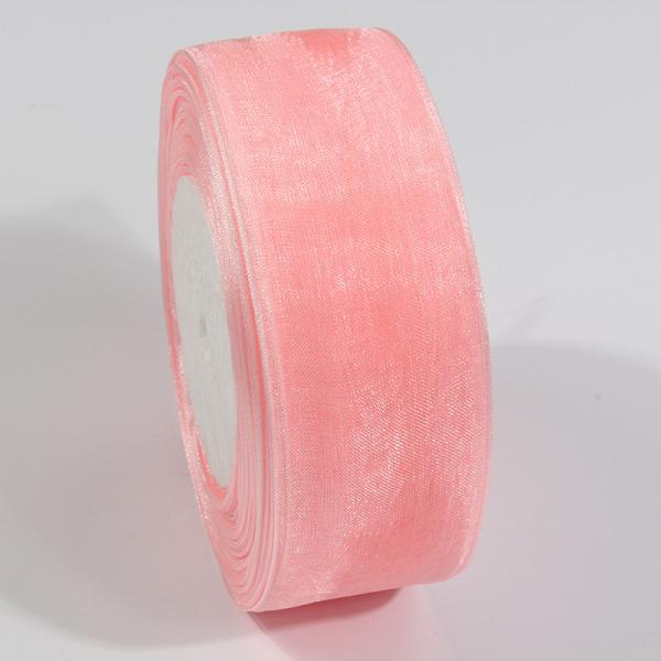 2.5cm Polyester Organza Ribbon for DIY bows or Wedding Decoration or Cake Wrapping