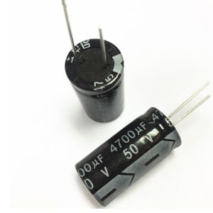 China 4700uF 50V Radial Electrolytic Capacitor 2000hrs Load Life 7.5mm Pitch on sale