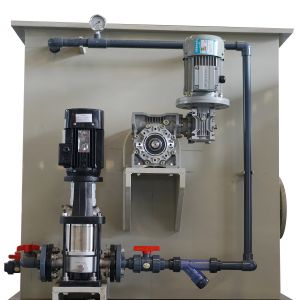 0.18kw Gear Motor Power Aquaculture Fish Cage Farming Rotary Drum Filter for Koi