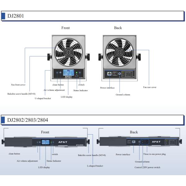 AP-DJ2811 industrial anti static electrostatic charge eliminator for balances