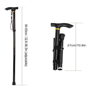 Factory Wholesale Telescopic Cane Begrit Sticks Multifunction Folding Walking