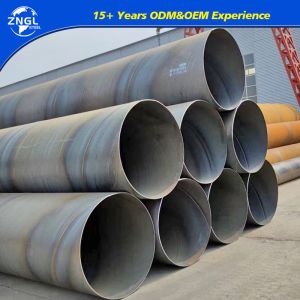Round Welded Carbon Steel Pipe Polished Spiral API5L PLS2 ODM