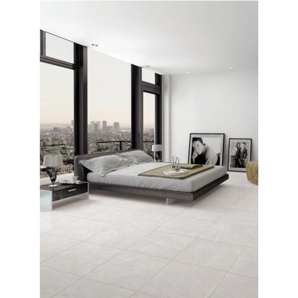 Off White Bathroom Ceramic Tile / 24*24 Inches Non Slip Matt Finsh Floor And Wall Tiles