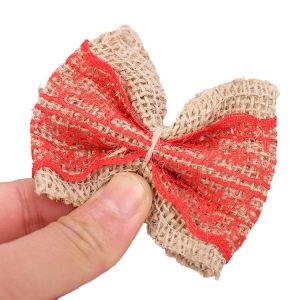 Factory Direct Handmade Diy Lace Bow New Clothing Accessories Color Linen Flower