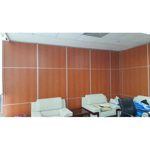 Melamine / Fabric Surface Acoustic Commercial Folding Partition Walls For Office