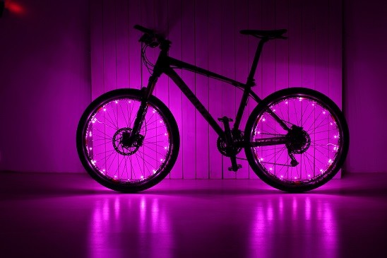 Buy Ultra Brightness LED Bicycle Spoke Light Shockproof 500m at wholesale prices