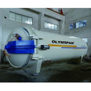 Composite Autoclave with limit block and safety valve and interlock