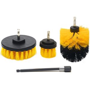 China Drill Brush Attachment 4pcs Scrubber Brush Kit with Extend Attachment on sale