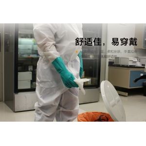 Latex Free Green Nitrile Hand Glove for Ambidextrous Protection