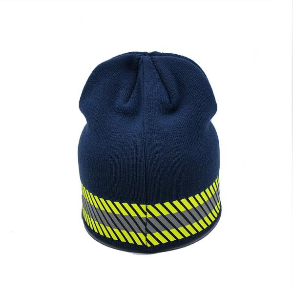 Buy Custom Logo Polyester Knit Beanie Hats For Casual Occasions 58CM Circumference at wholesale prices