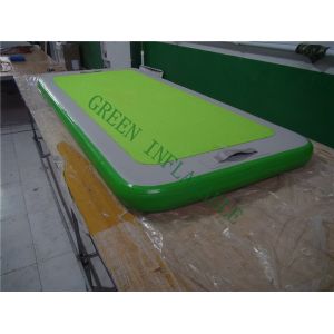 Folding Inflatable Floating Yoga Mat , Water Gymnastics Mat 220x85x15cm