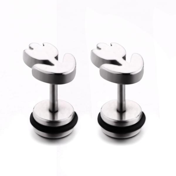 Wholesale cheap price stainless steel body jewelry flower stud earrings for women