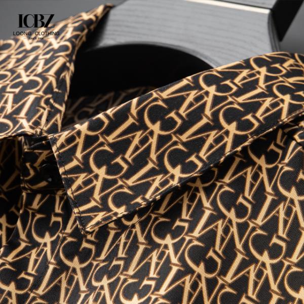 Full Sleeve Mens Designer Fashion Casual Long Sleeve Shirt Fabric Printing for Adults