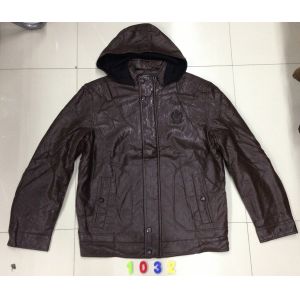 1032 Men's pu fashion jacket coat stock