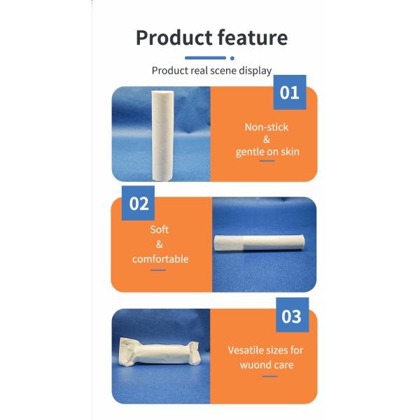 Cut-edge Gauze Bandage Sterilization Disposable Medical Gauze Pad Gauze Roll Wound Dressing
