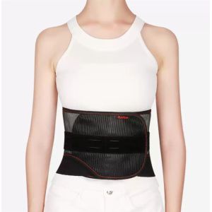 Breathable Mesh Pulley Back Brace Lightweight Lumbar Adjustable Compression