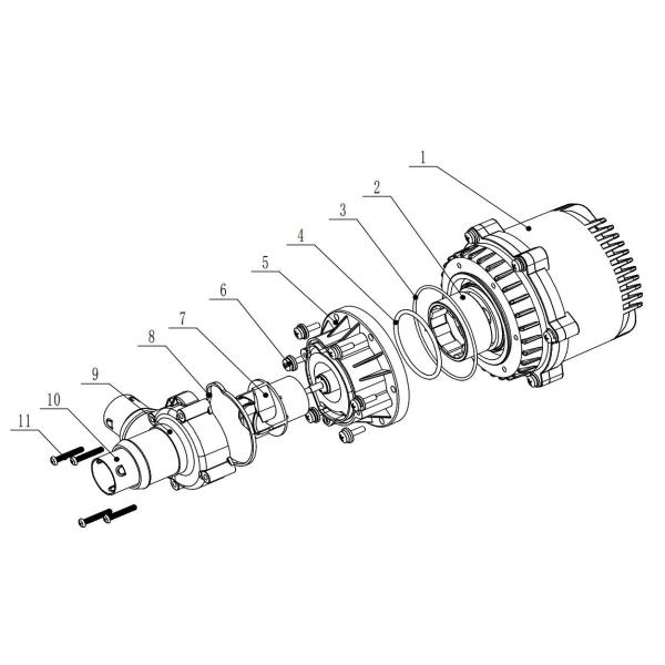 Buy 8000L H Auto Electric Water Circulation Pump For Van Tractor Battery Cooling at wholesale prices