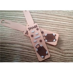 Professional Custom Silicon Patches With 3D Embossment Band Logo For Luggage