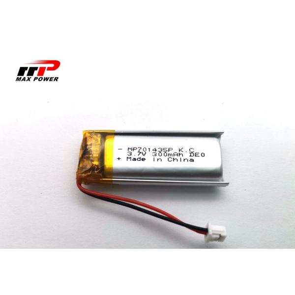 Buy MSDS 3.7V 701435 300mAh Lithium Polymer Rechargeable Battery at wholesale prices