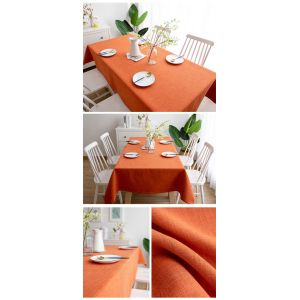 Home Restaurant Polyester Tablecloth With Customized Logo