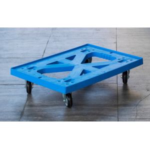 Impact - Resistance Large Plastic Moving Trolley Loading Capacity 225kg