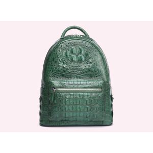 Custom logo crocodile skin bag backpack for ladies
