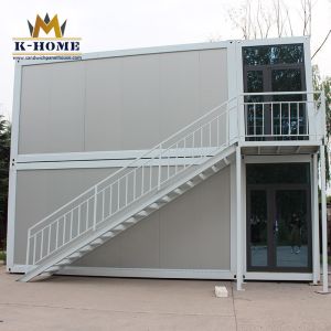 Furnished 40ft Container Site Office Cabins Rock Wool Sandwich Panel