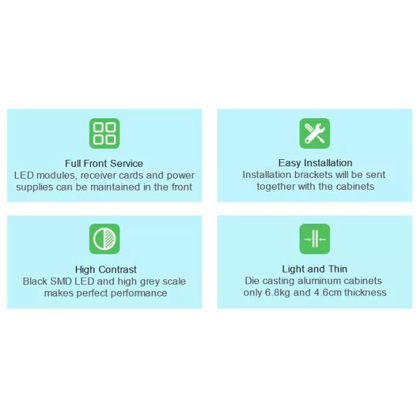 ODM Ultra Thin Indoor Fixed Led Display Screen For Advertising P1.2 P1.5 P1.6 P1.8