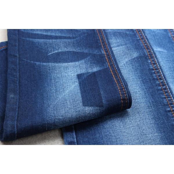 Dark Blue Full Lycra Slub Denim Fabric For Kids And Women Jeans
